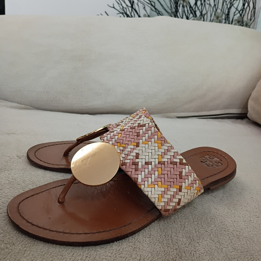Patos Disk Sandals.No Size Tag See Pic.For Measurements.Small Skrach On Disk. - Picture 4 of 11